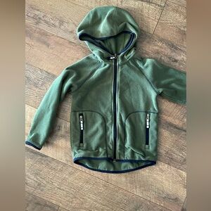 Hanna Andersson Olive Fleece Jacket 110/size 5